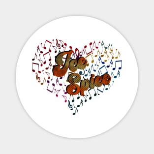 Colorful Heart Tone-Ice Spice Magnet